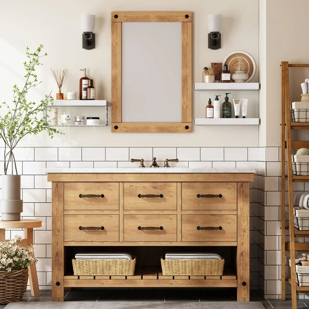 Floating Shelves Over Toilet - Set of 3