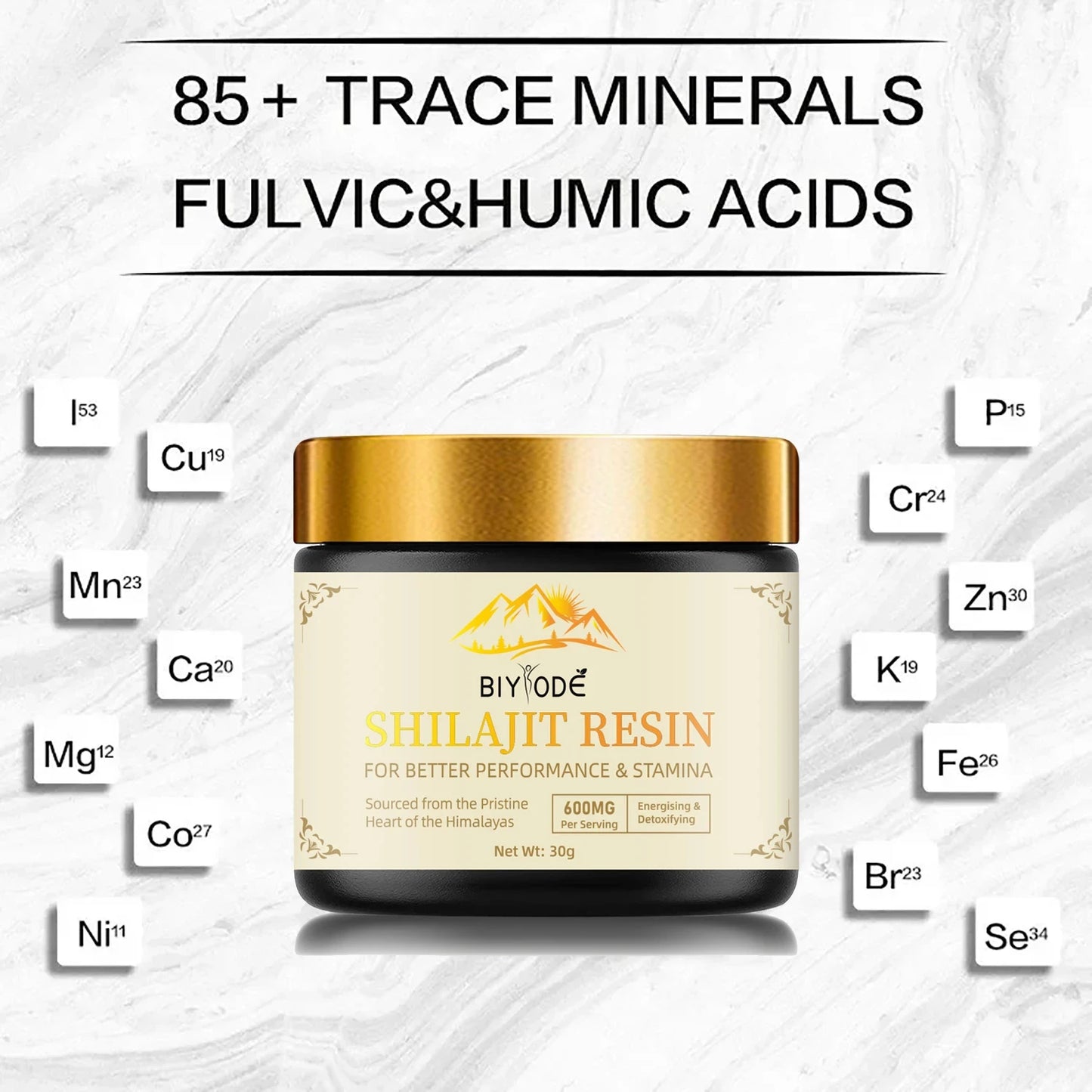 Himalayan 100% Pure Shilajit 85+ Trace Minerals Complex for Energy