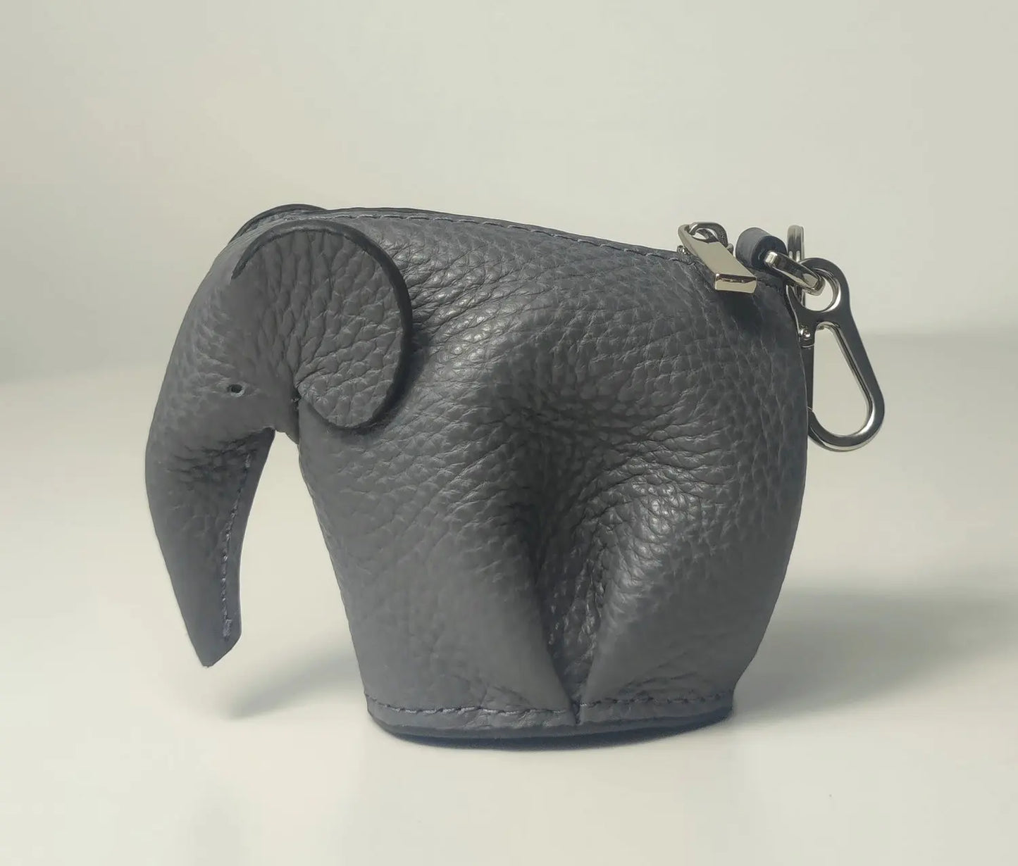 Elephant Shaped Coin Purse Genuine Leather
