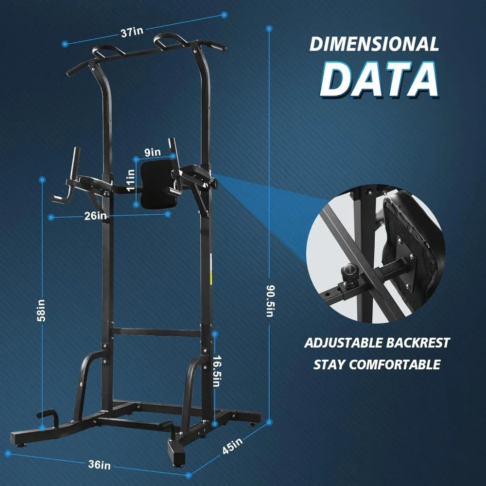 Power Tower Pull Up Bar Multi-function Training Workout Equipment