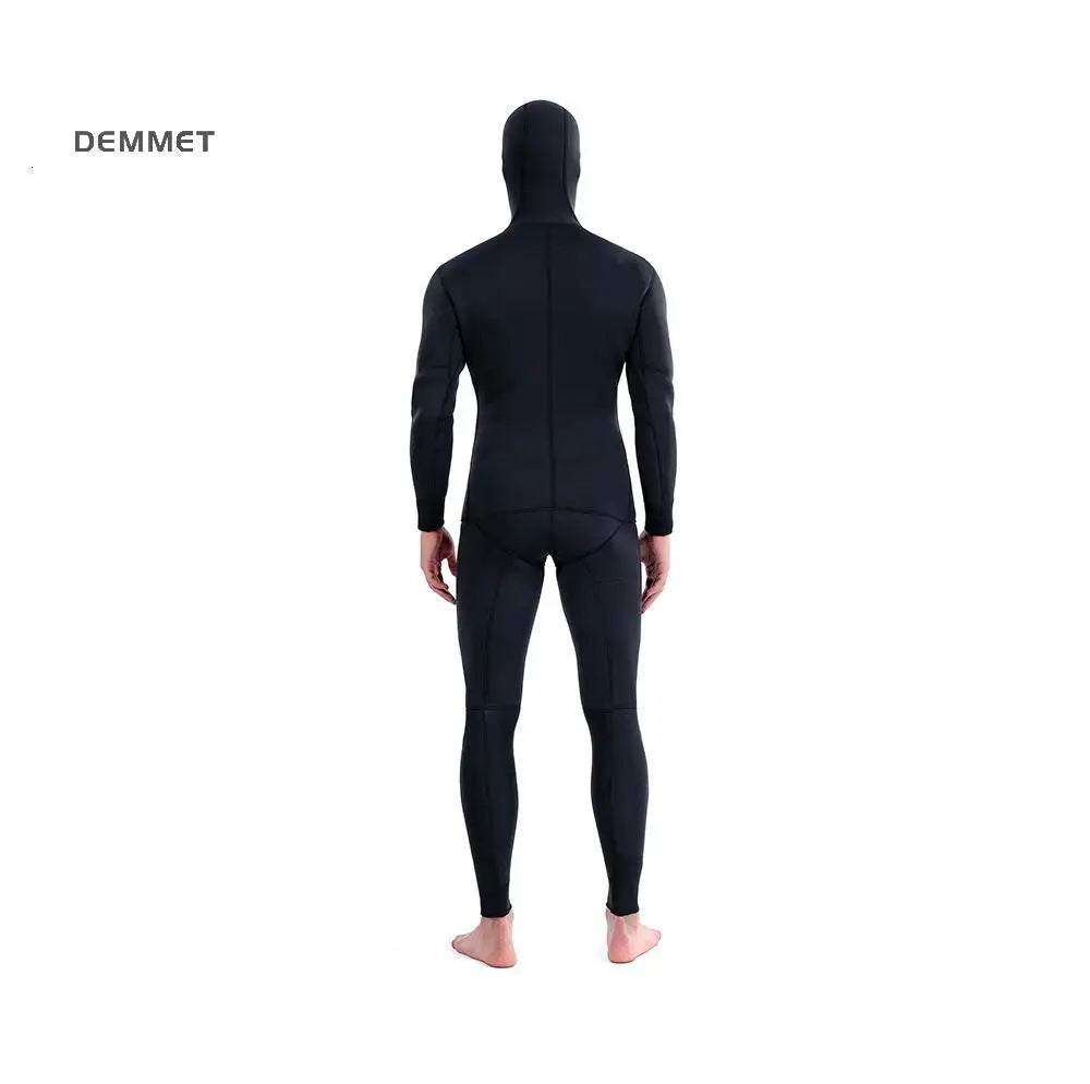 3mm Camouflage Top and Pants Two-piece Hooded Diving Suit