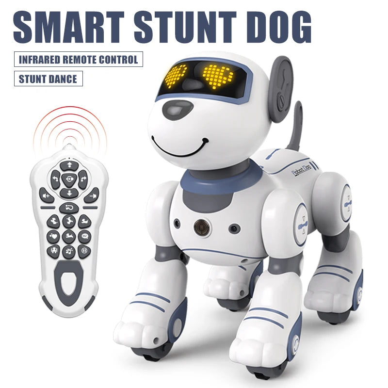 RC Robot Electronic Stunt Dog Voice Command Programmable