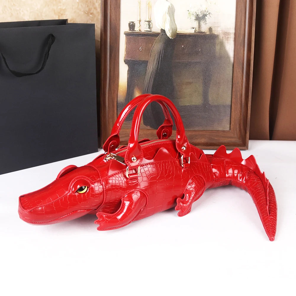 Creative Three-Dimensional Crocodile Bag