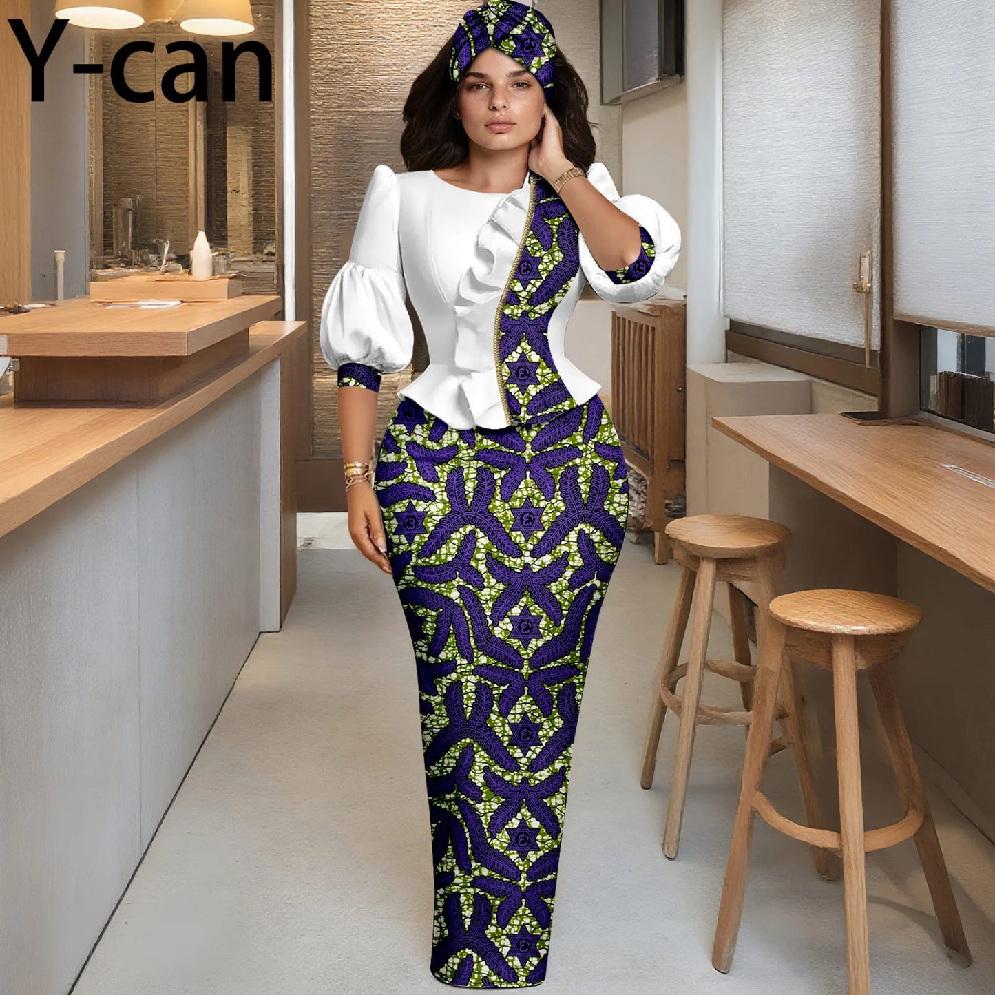African Women Skirt Set