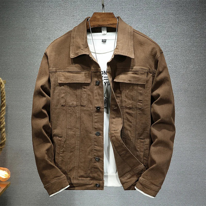Men's Stretch Slim Fit Denim Jacket