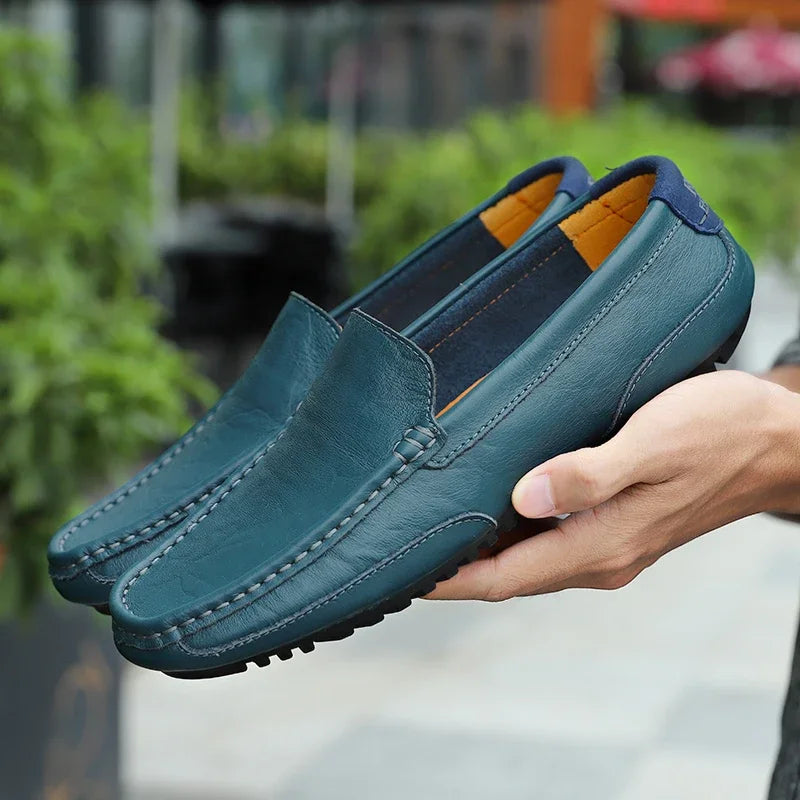 Genuine Leather Breathable Moccasins Loafers