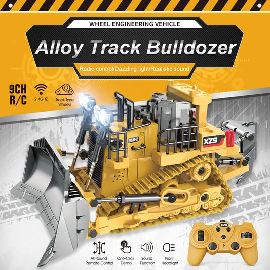 RC Bulldozer Alloy Shovel Heavy Excavator