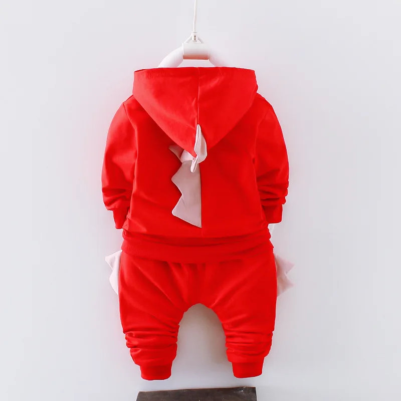 Three-Piece Cartoon Cute Dinosaurs Outfit