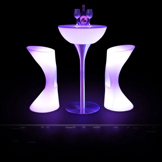 16 Colors Changing Led Round Cocktail Table