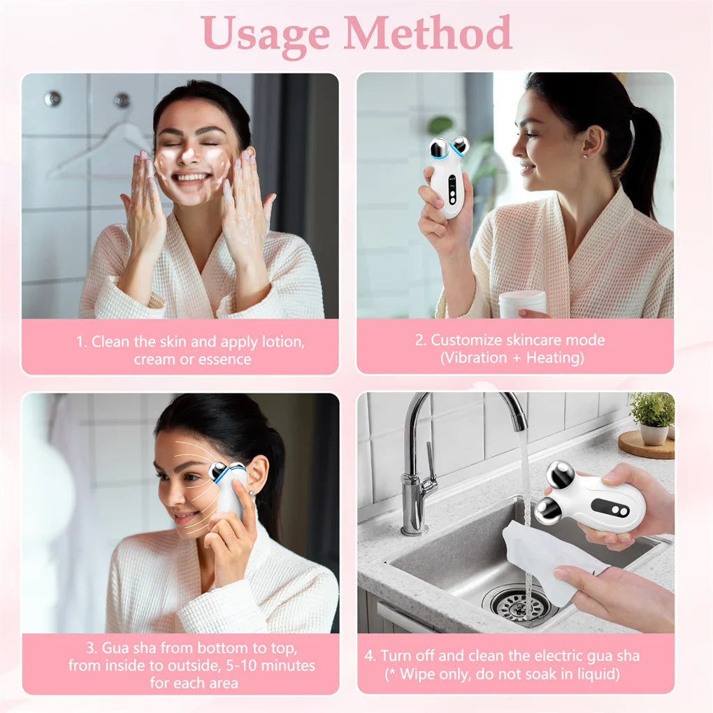 Anti Aging and Wrinkles Microcurrent Facial Device