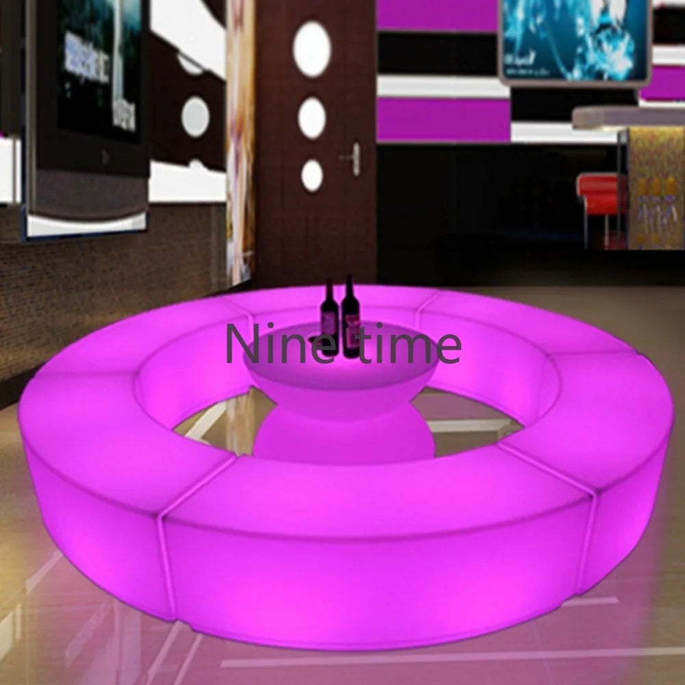 High Bar Cocktail Room Decor Led Table