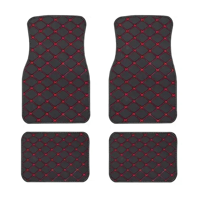 4PCS Universal Leather Front and Rear Mat Set