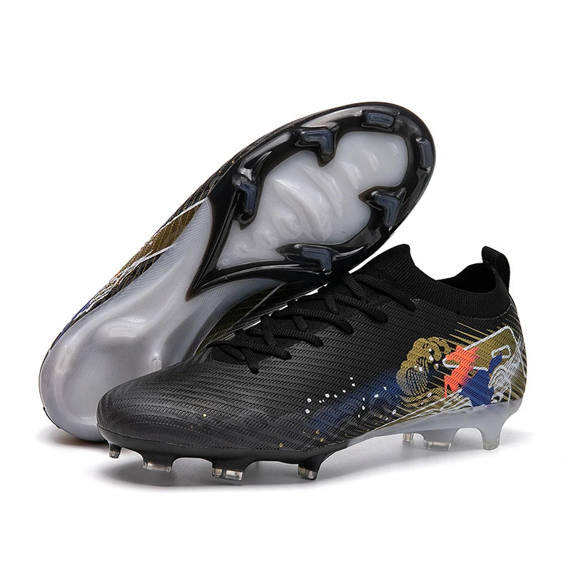 Soccer Cleats FG Non-Slip Long Spikes Ultralight