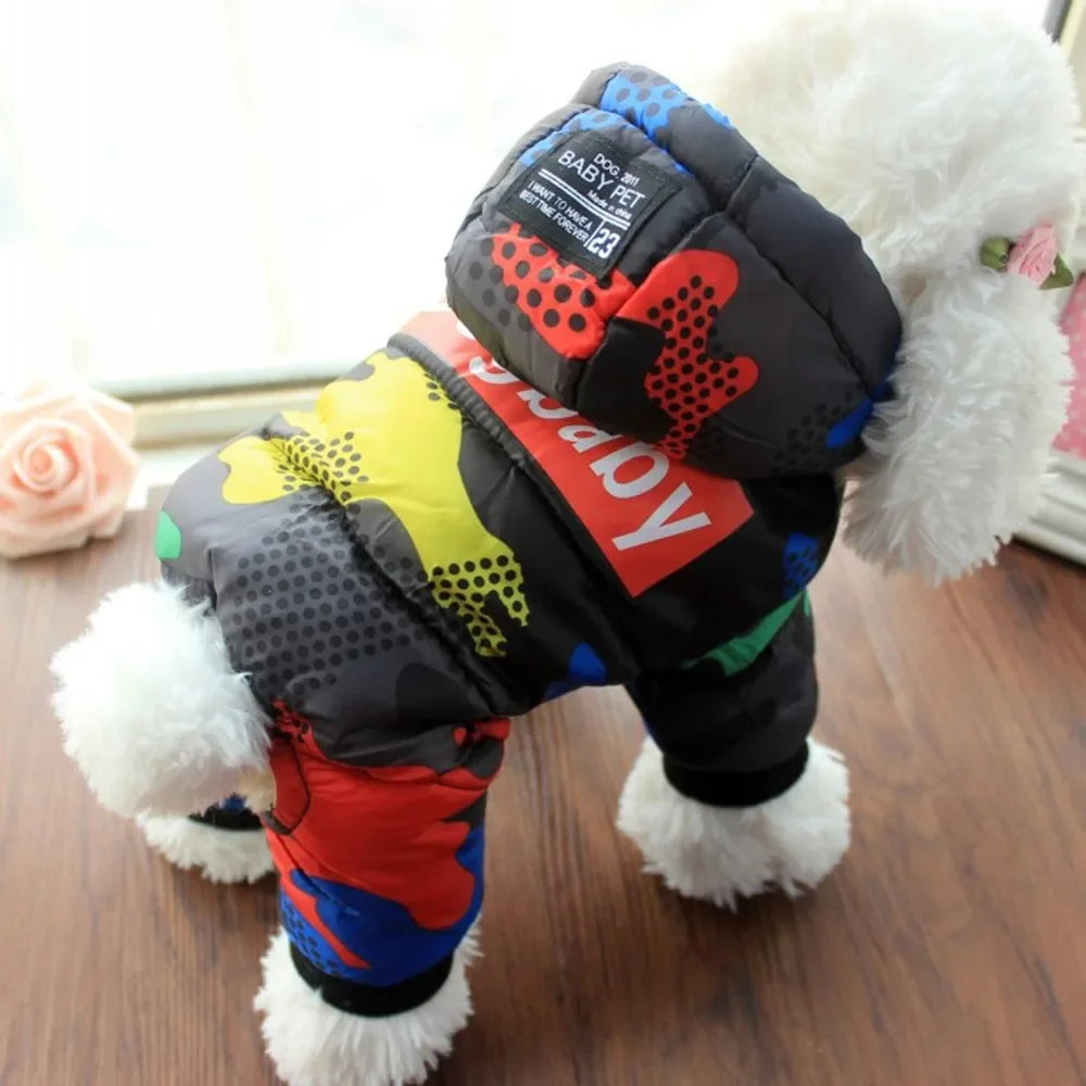 Waterproof Windproof Warm Full Body Coat for Small Dogs