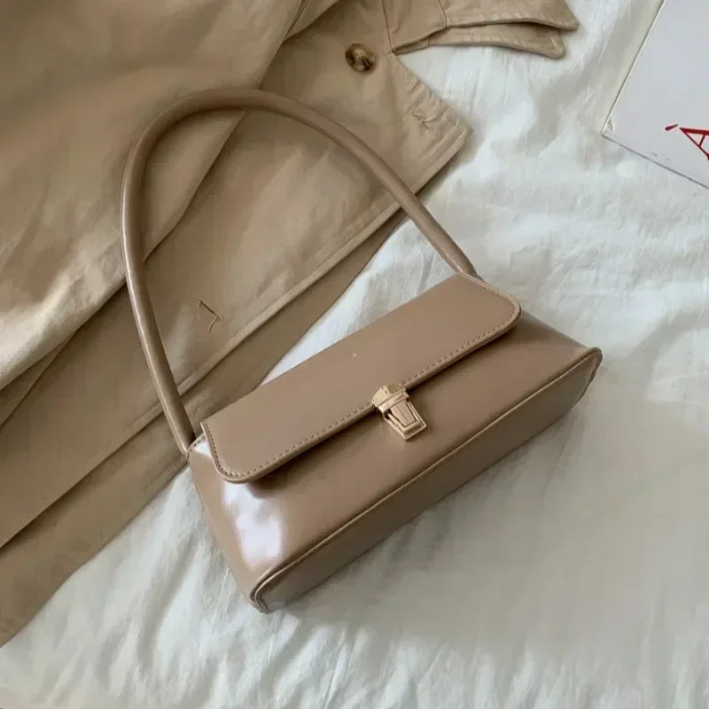 Fashion Underarm Shoulder Bag Solid Color