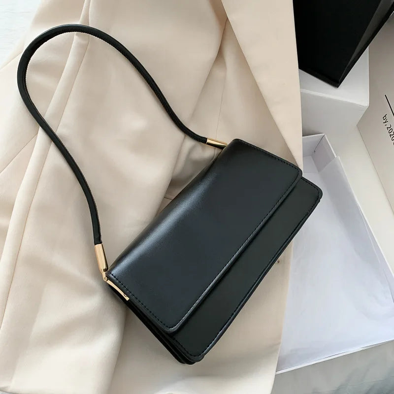 Fashion Underarm Shoulder Bag Solid Color