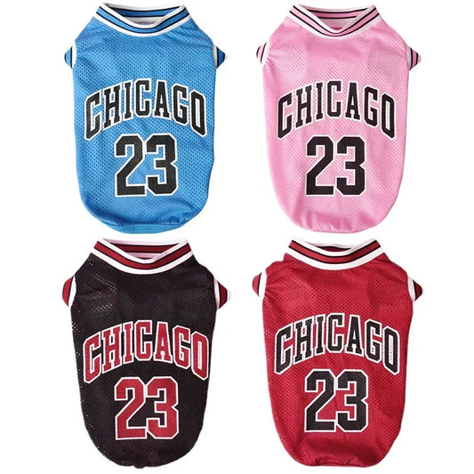 Mesh Breathable Dog Jersey Basketball