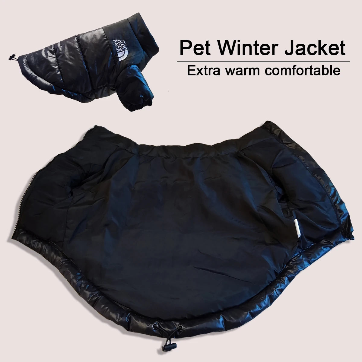 Large Winter Pet Dog Clothes Warm Windproof Jacket