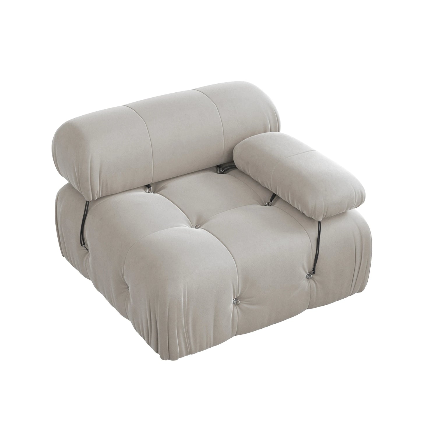 104" Modular Sectional Sofas Luxury Modern Velvet 4-Seat