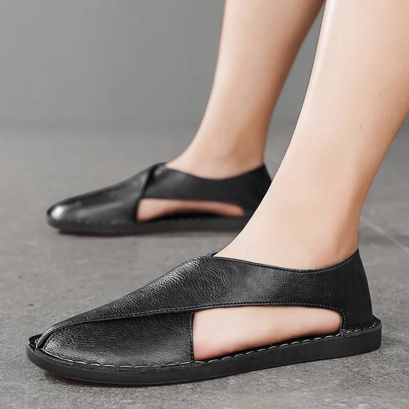Genuine Leather Lightweight Breathable Sandals