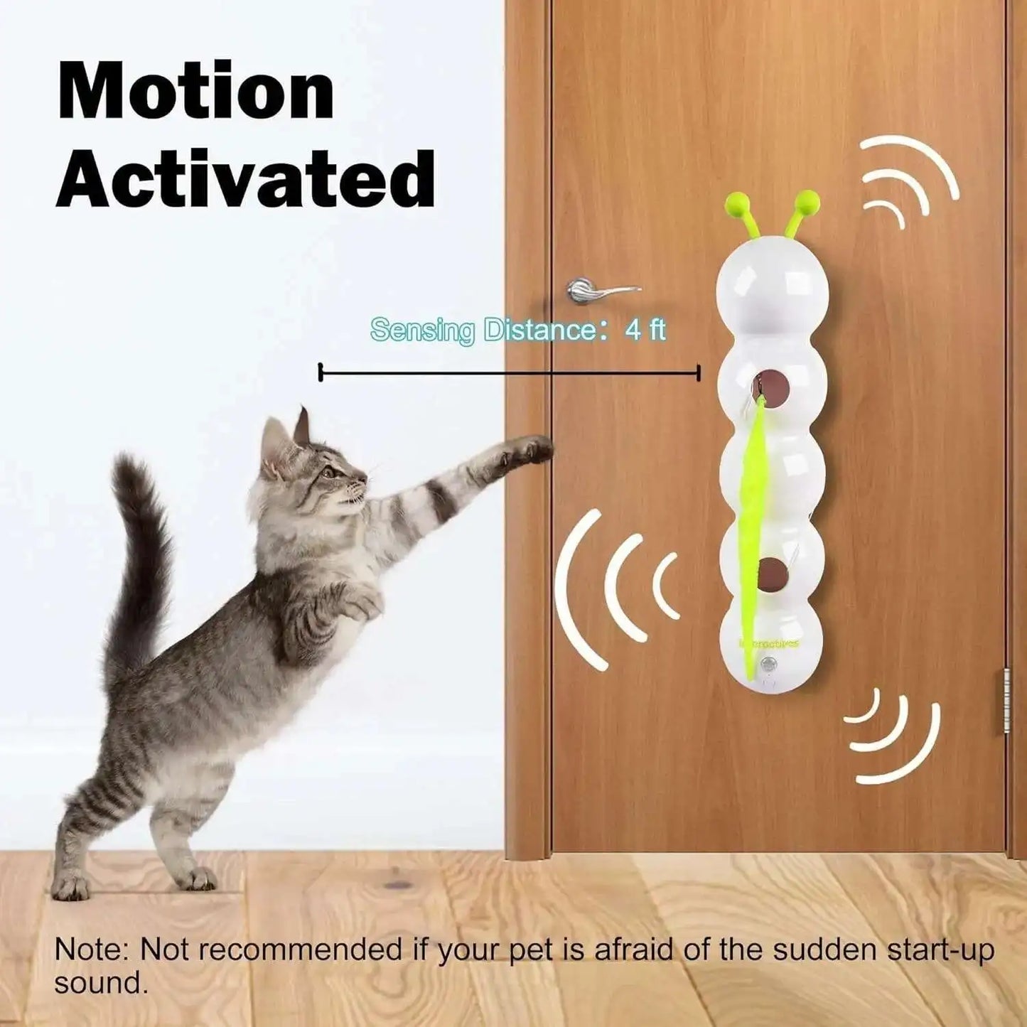 Interactive Motion Activated Wack A Worm Post Toy