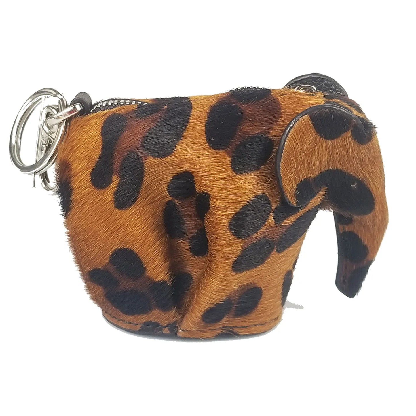 Elephant Shaped Coin Purse Genuine Leather