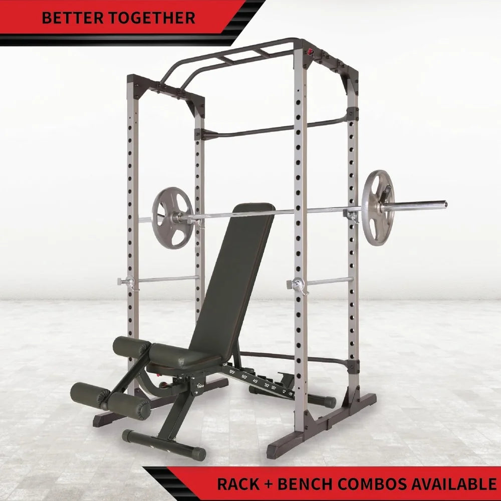 Squat Rack Power Cage with Optional LAT Pulldown