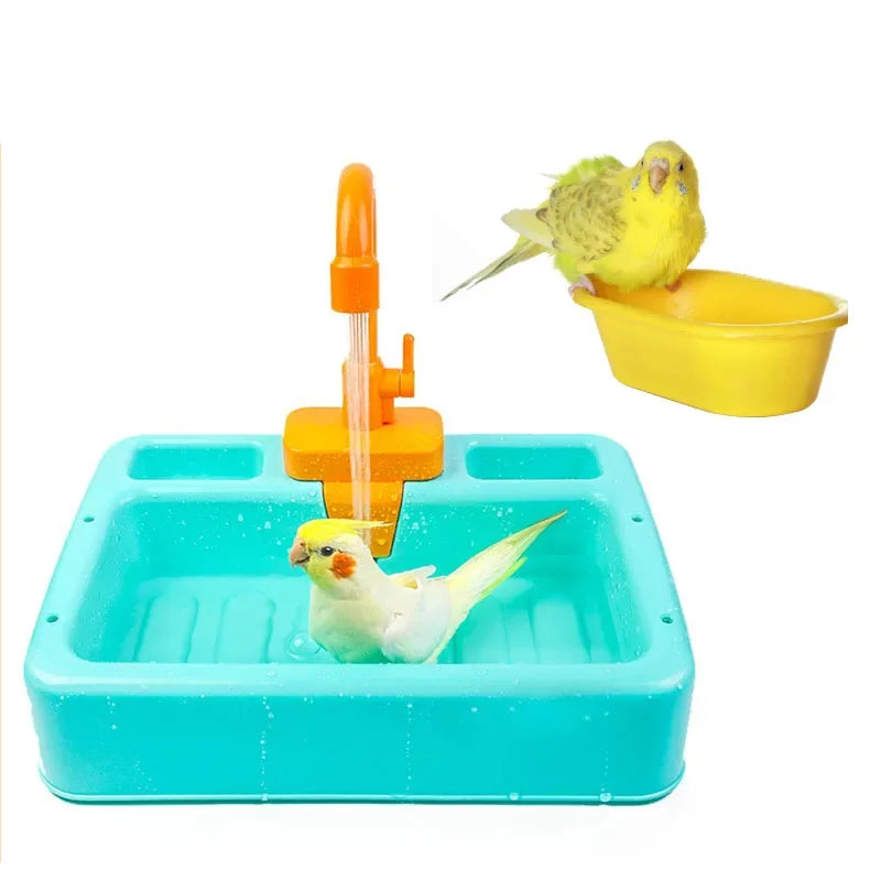 Parrot Bathtub and Bird Shower Basin