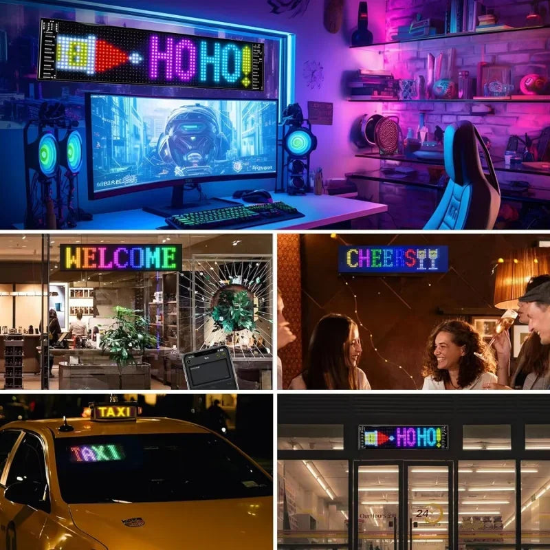 Huge Bright Devil Eyes LED Scrolling Car Displays
