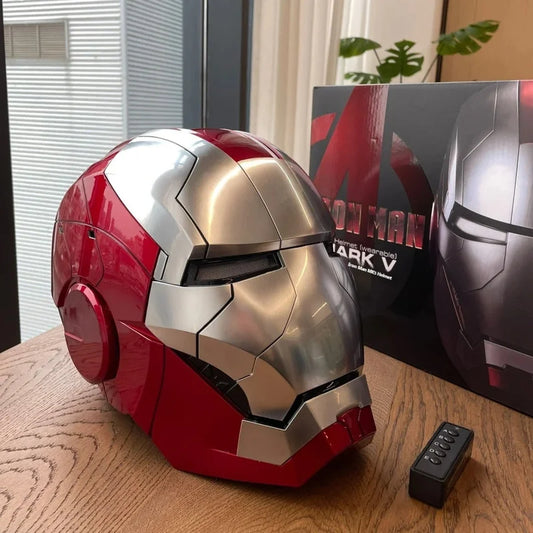 Iron Man Cosplay Voice Control Helmet Led Eyes