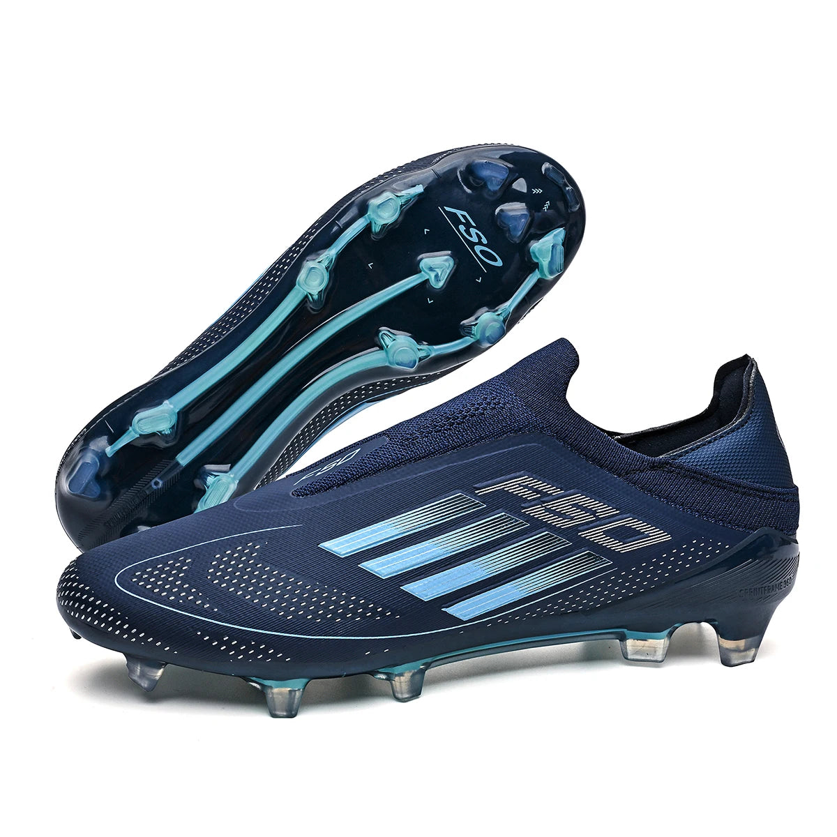 Men Soccer Shoes Breathable Long Spikes Cleats