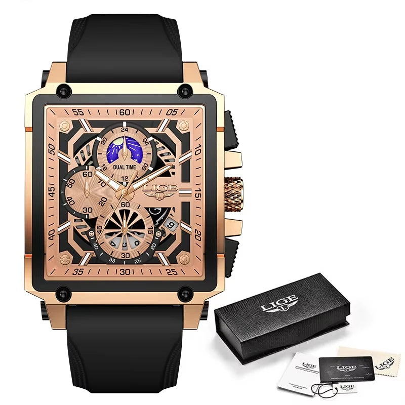 Chronograph Waterproof Square Mans Watch