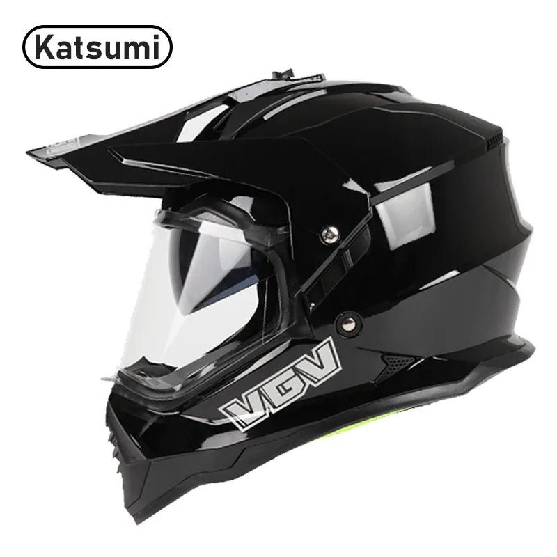 DOT & ECE Certified Off-Road Helmet - Lightweight, Full Face Protection