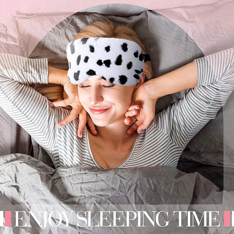 Soft Plush Sleeping Mask Rabbit Fur