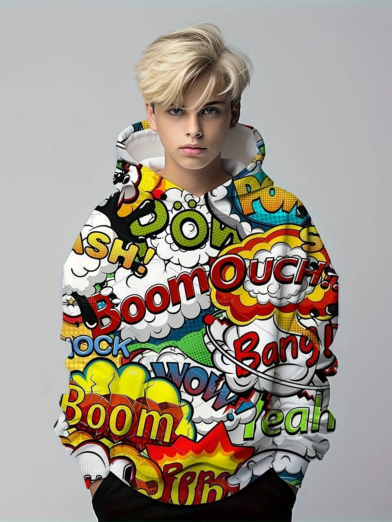 Hoodies Creative 3D Art Graffiti Sweatshirt