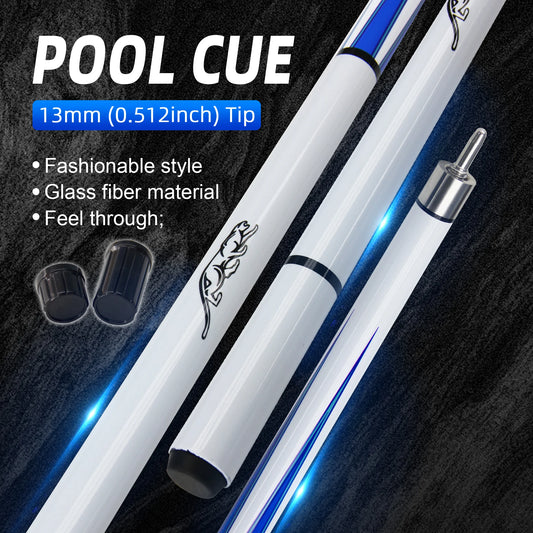 "Professional Billiard Cues - 13mm Leather Tip, Leopard Pattern Pool Cue