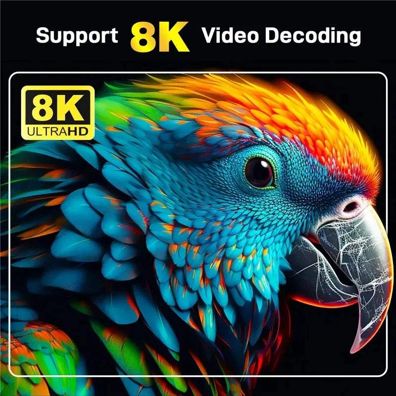 New Smart TV Stick 8K BT5.2 Wifi 6 Quad Core Cortex A53 Voice Assist