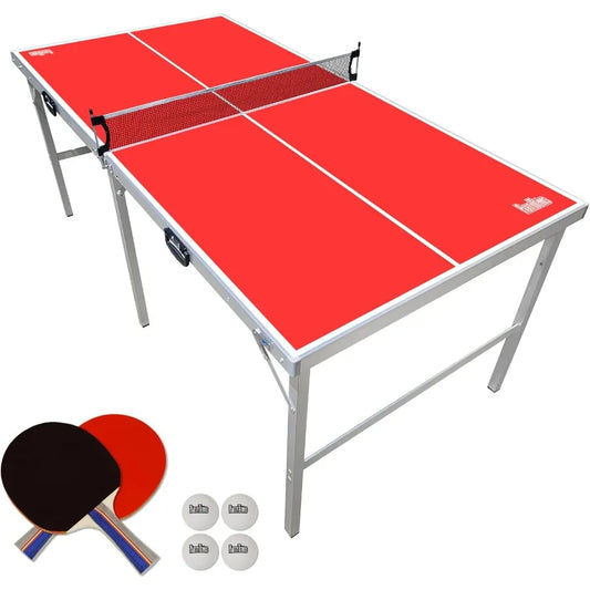 6ft x 3ft Portable Folding Indoor Outdoor Ping Pong Table