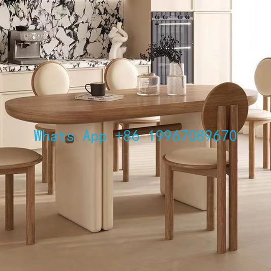 Solid Wood Oval Dining Set