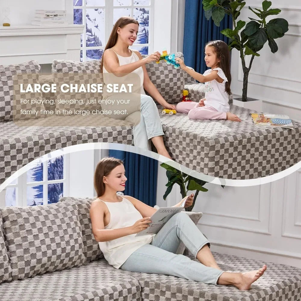 L-Shaped Modular Sofa Memory Foam Sectional