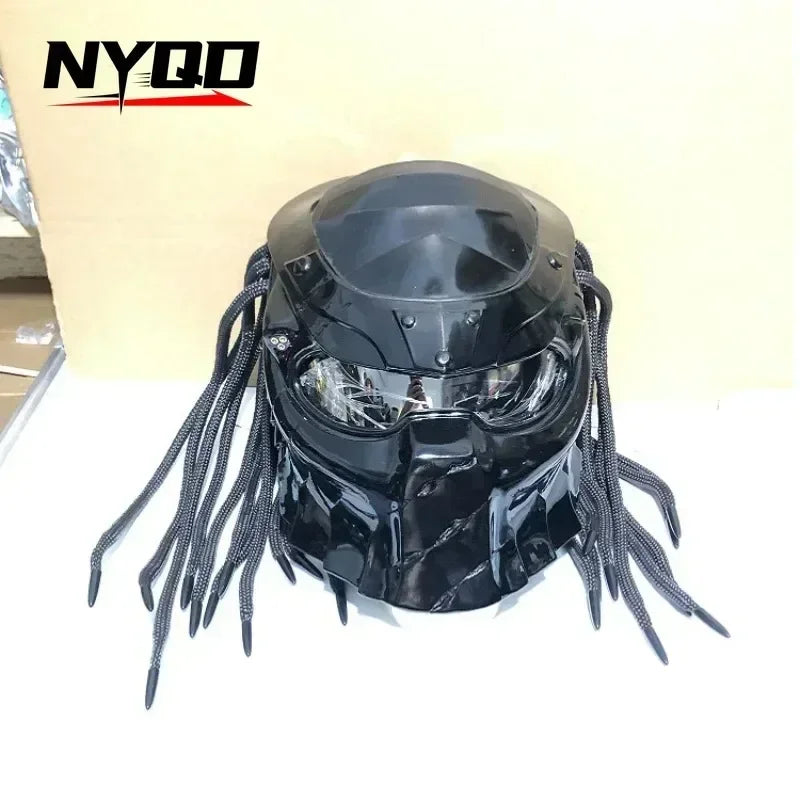 Motorcycle Helmet Alien Street Riding Cool Personalized