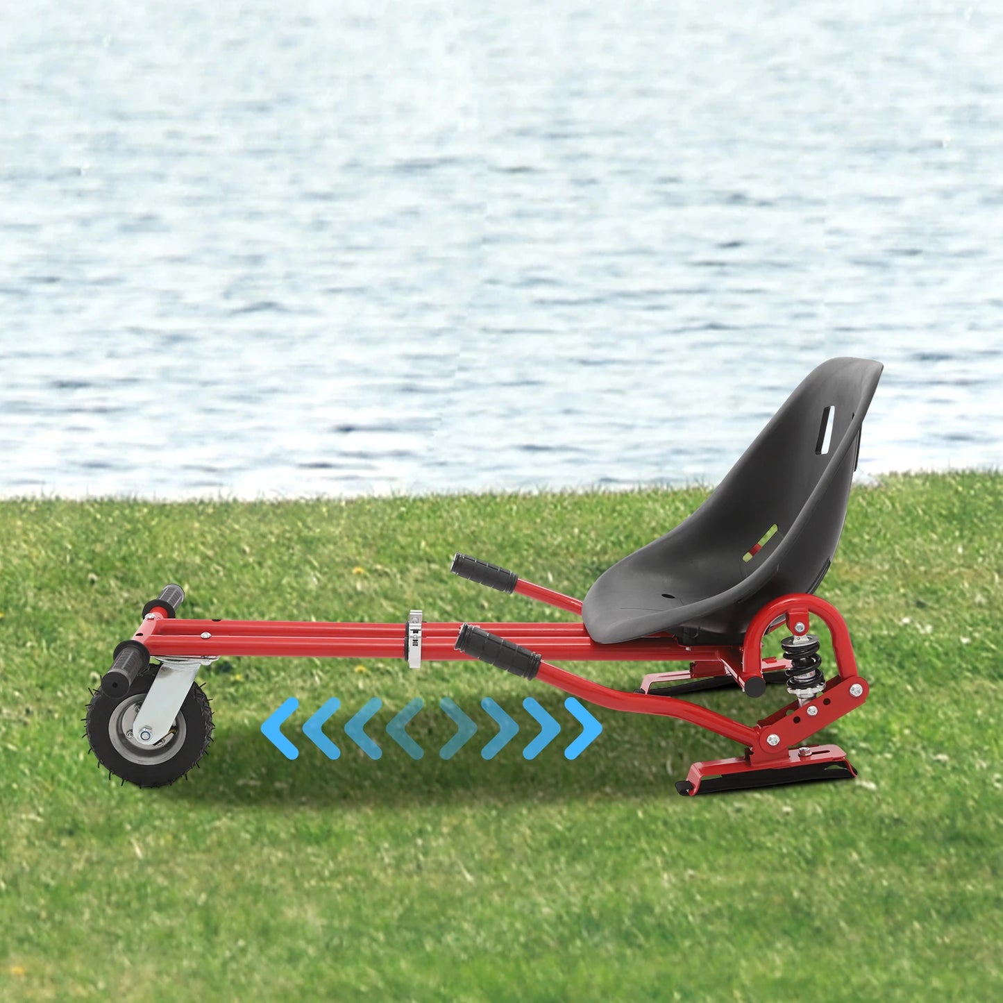 Scooter with Wheel Adjustable Frame Seat Load 220 lbs