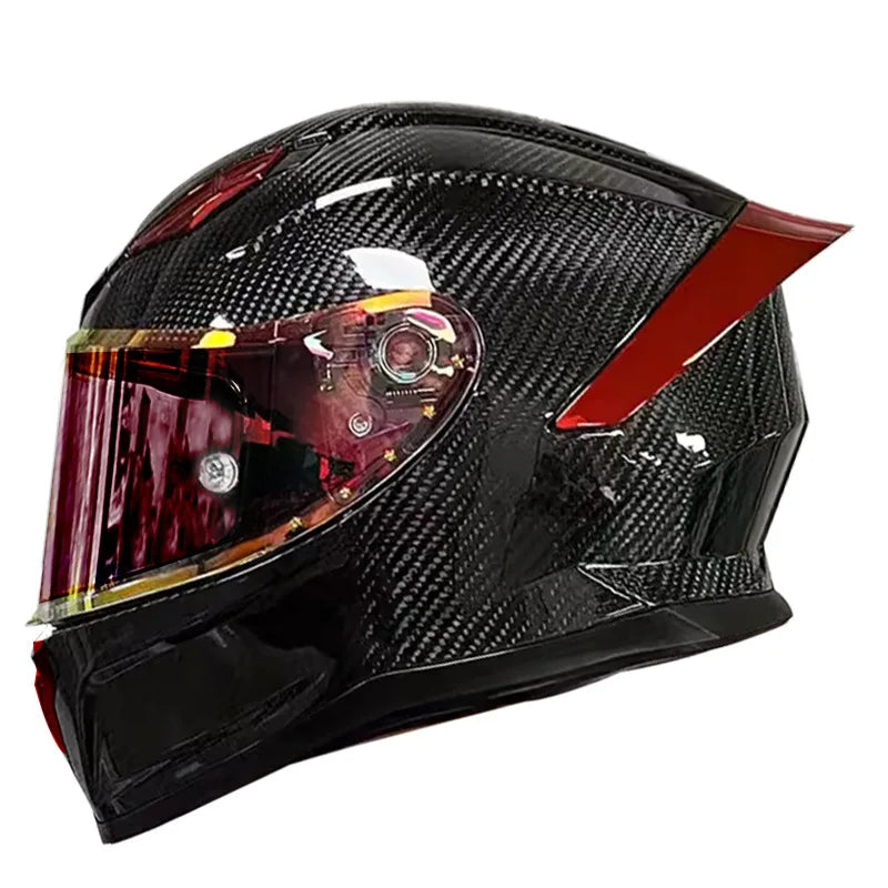 Full Face Helmet Carbon Fiber 3K Wear-Resistant
