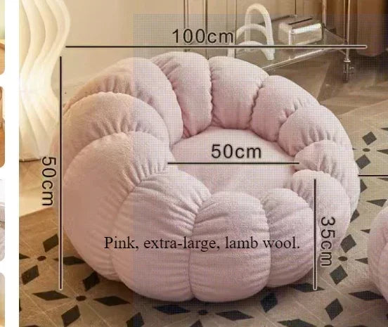 Pumpkin Lazy Single Tatami Sofa Chair