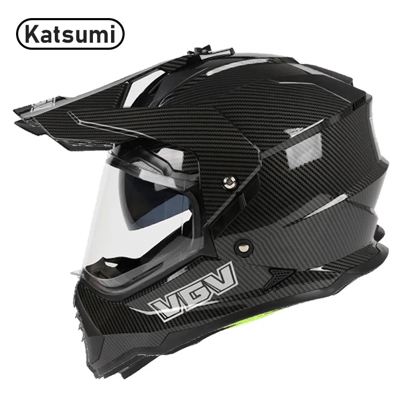 DOT & ECE Certified Off-Road Helmet - Lightweight, Full Face Protection