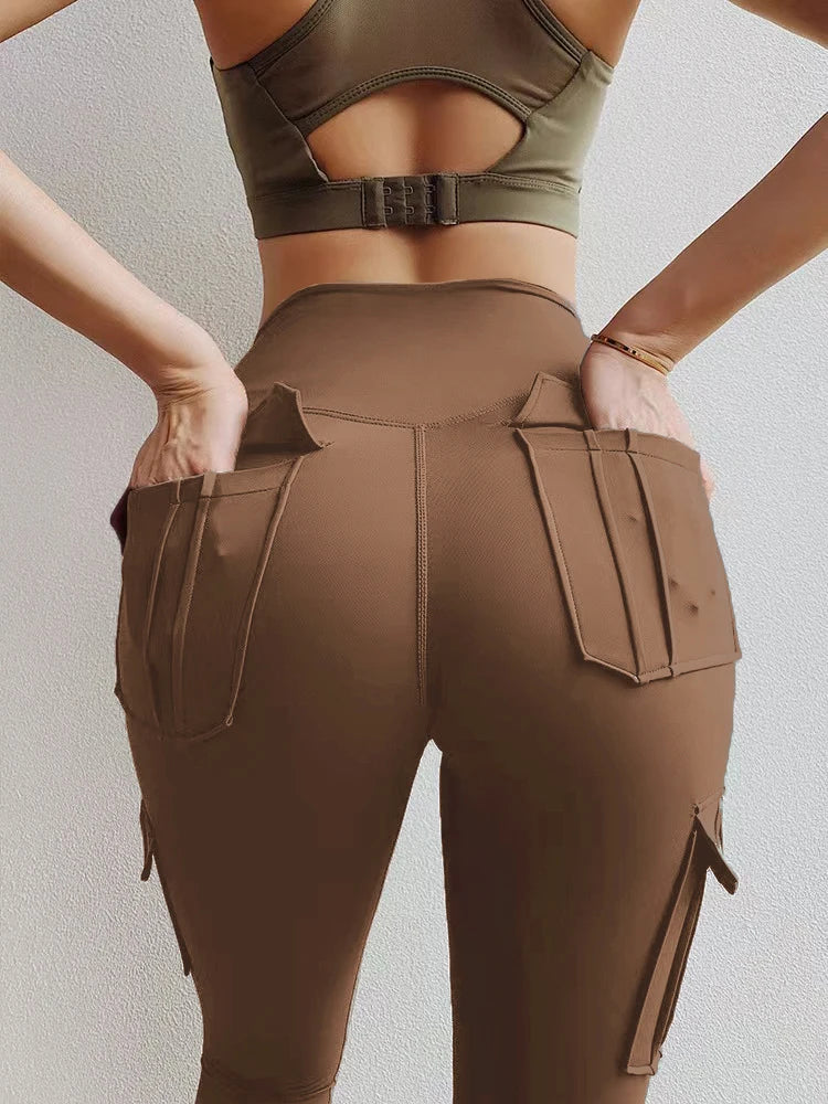 2024 High Waist Yoga Pants Pockets