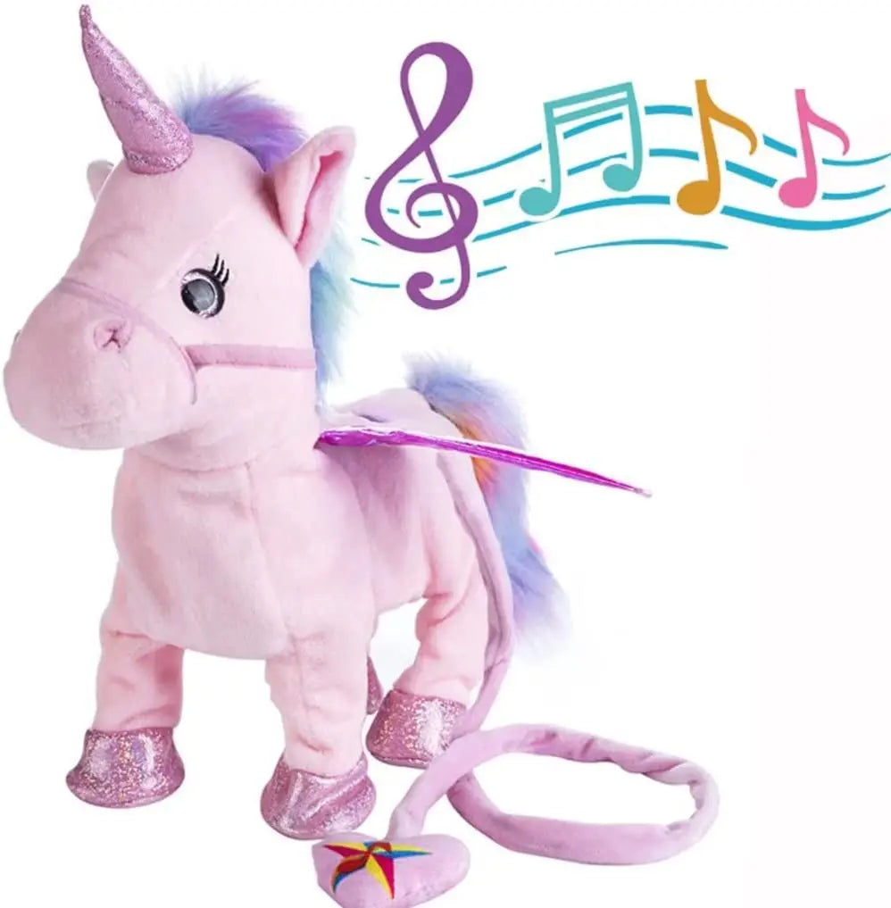 35cm Sequin Electronic Pet Walking and Singing Unicorn Toy