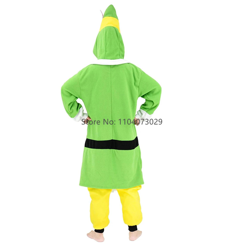 Christmas Elf Onesie Adult Cartoon Pajama Home wear