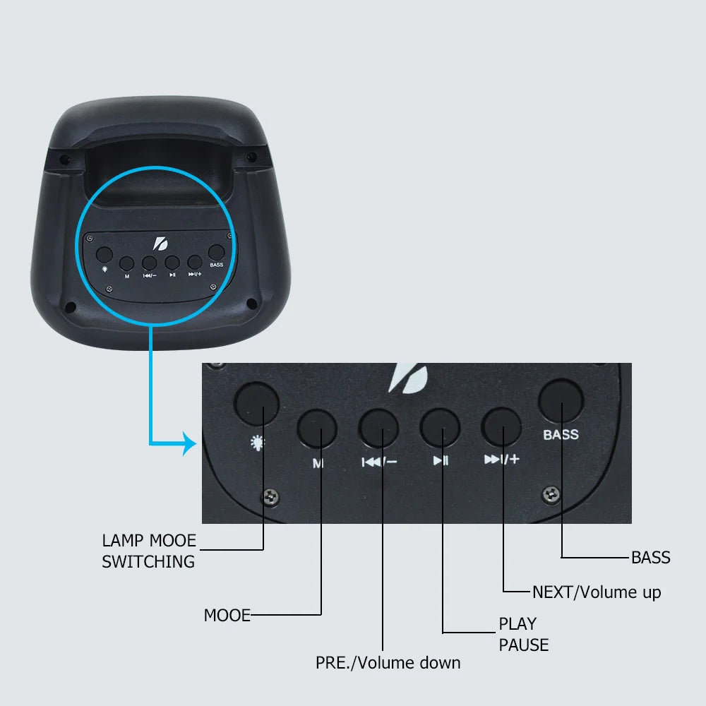 Kinglucky KTS-1265 wireless speaker