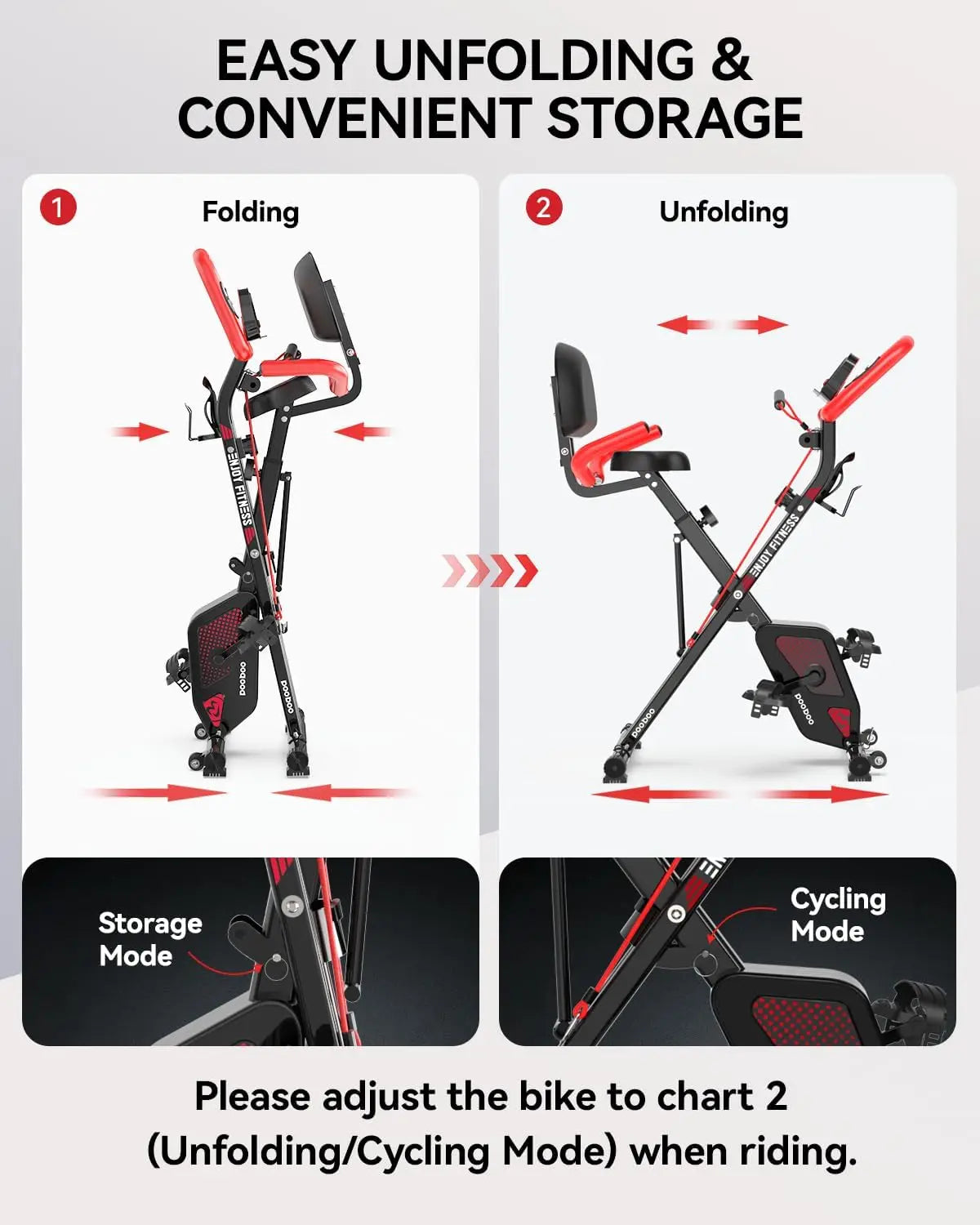 Foldable Fitness Stationary Bike